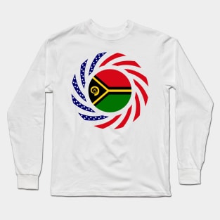 Ni-Vanuatu American Multinational Patriot Flag Series Long Sleeve T-Shirt